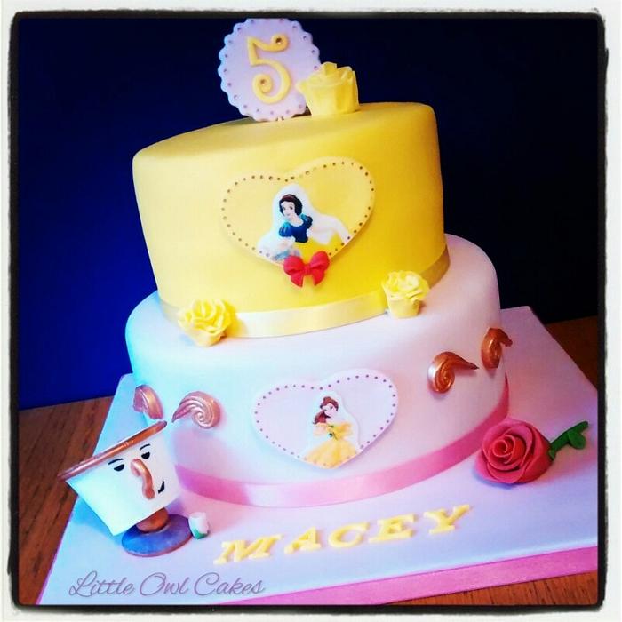 Disney princess 2 tier cake x
