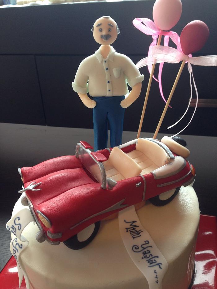 Classic Chevrolet birthday cake