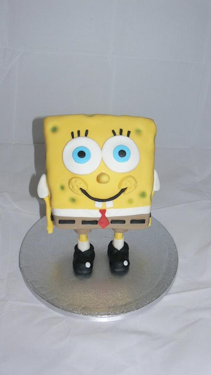Standing Spongebob cake