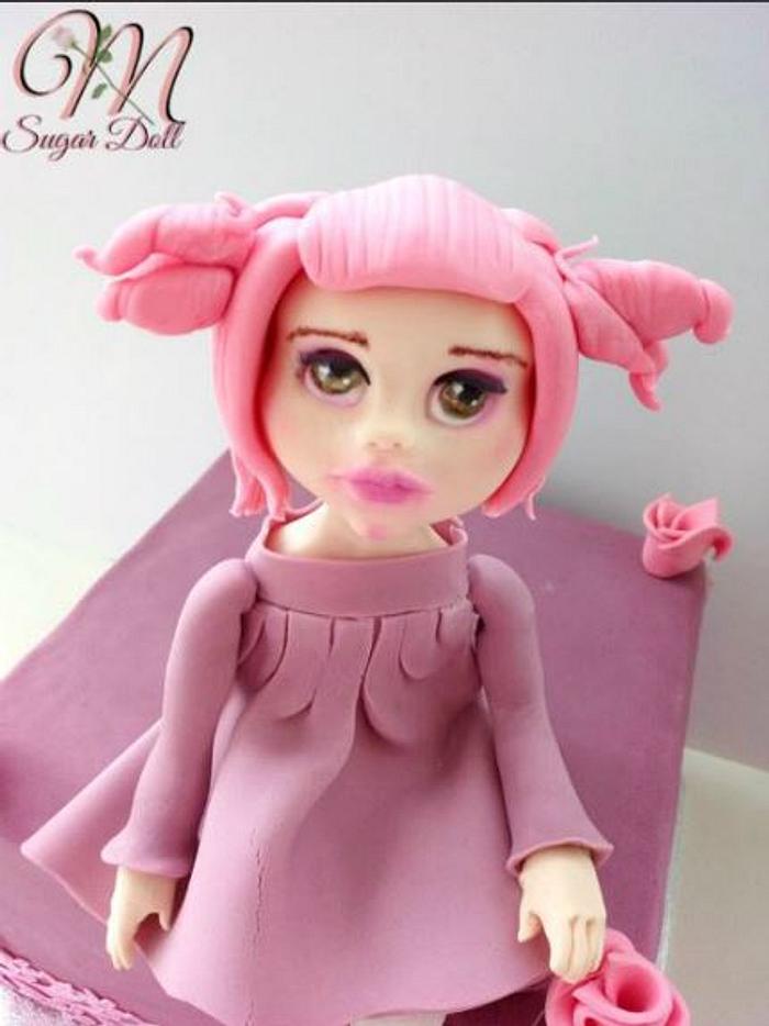 Shabby Pink Sugar Doll