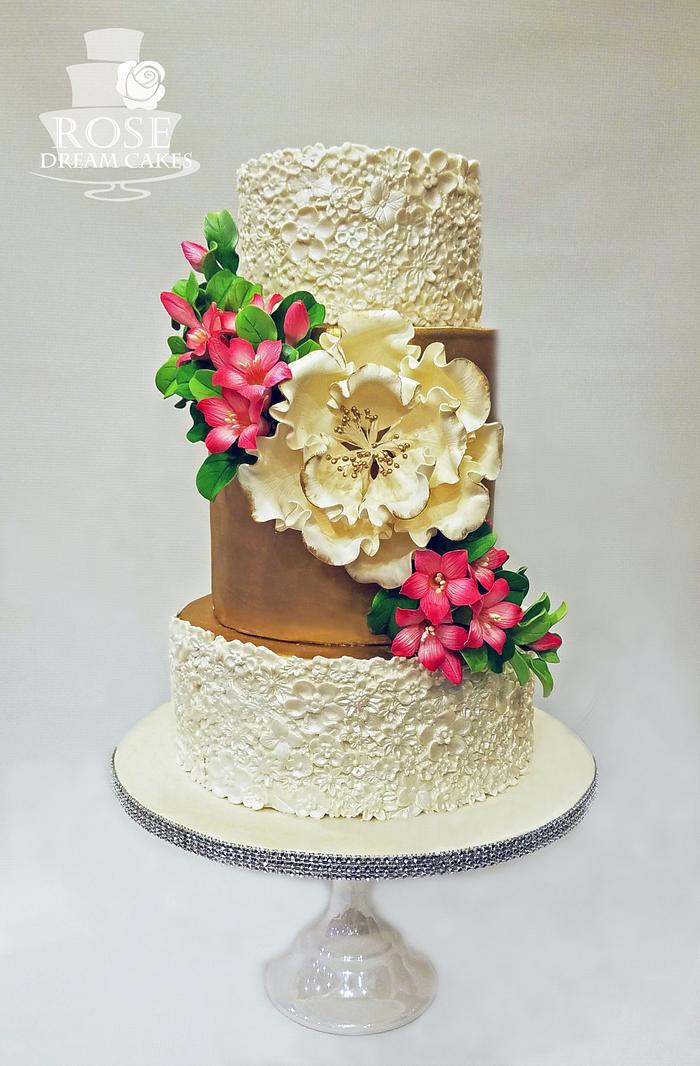 Royal Garden Wedding Cake