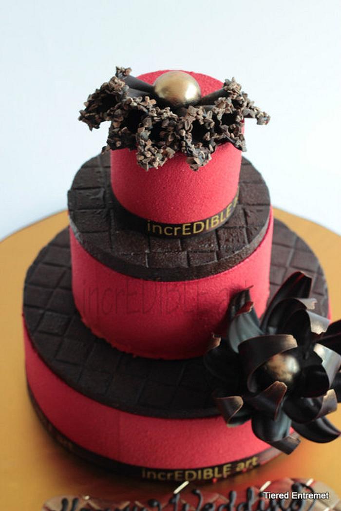 Entremet-3 tiered cake