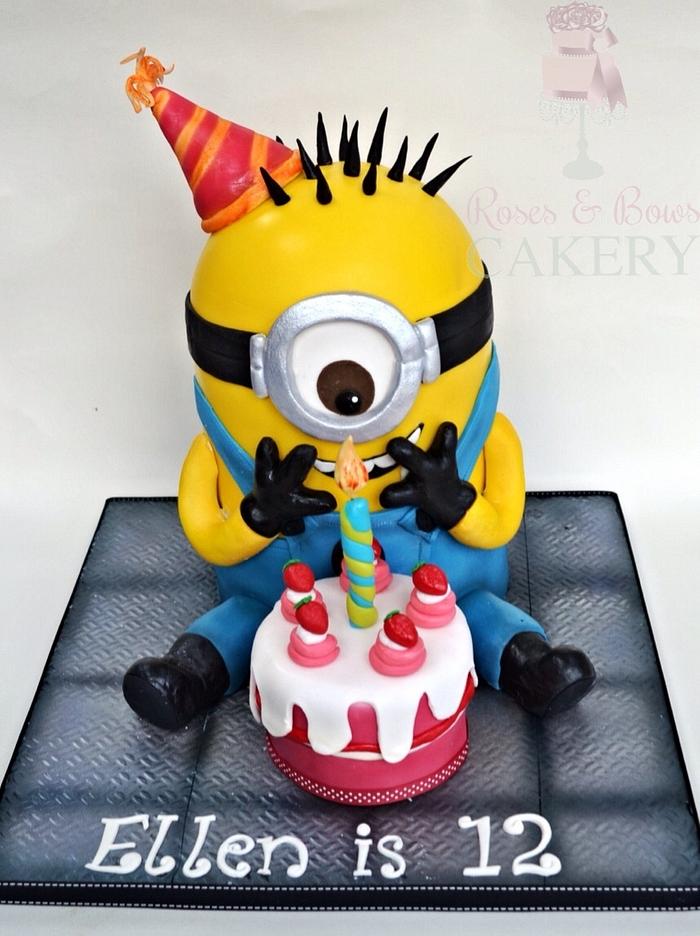 happy birthday minion cake