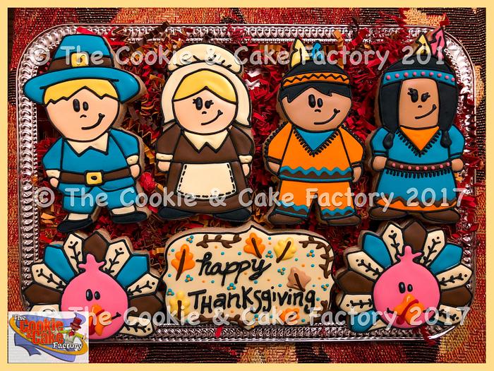 Thanks giving cookie platter