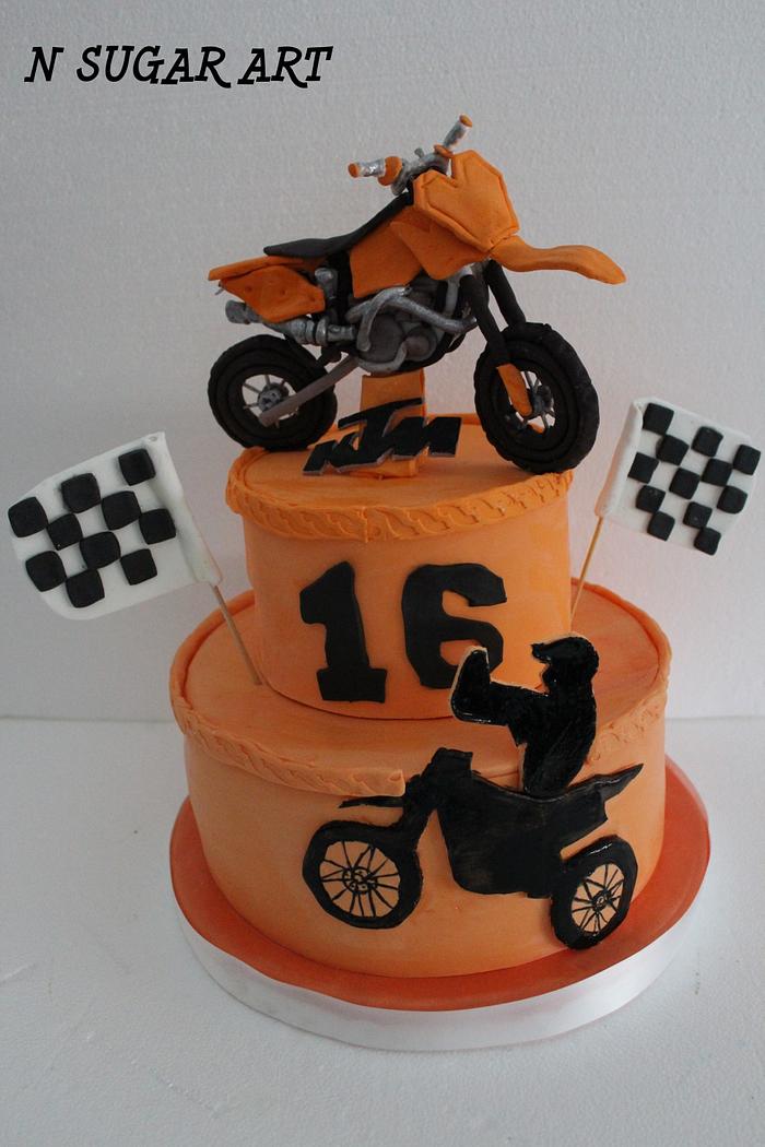 Moto cross cake 