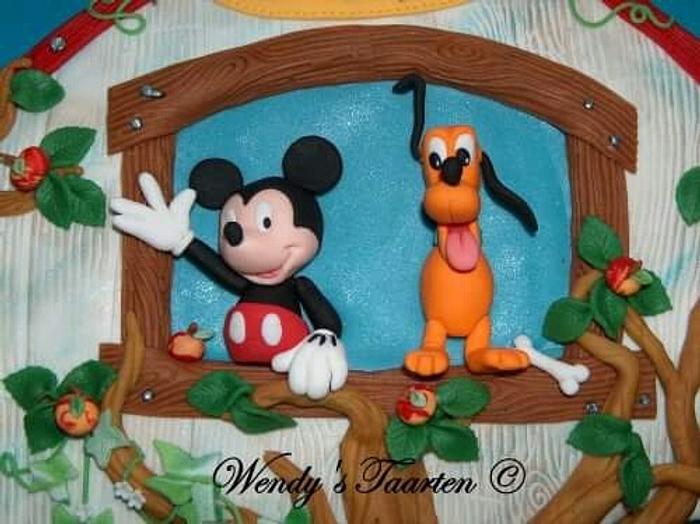 Mickey and Pluto 