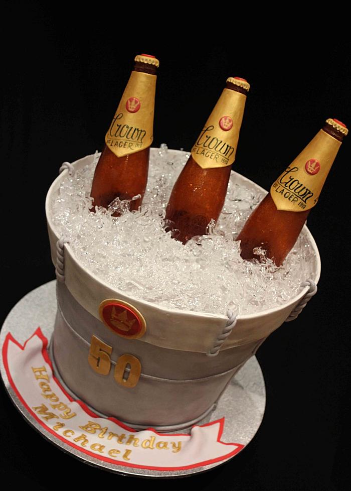 Ice Bucket & Beer Cake