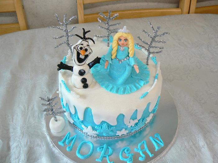 Disney's frozen Birthday cake