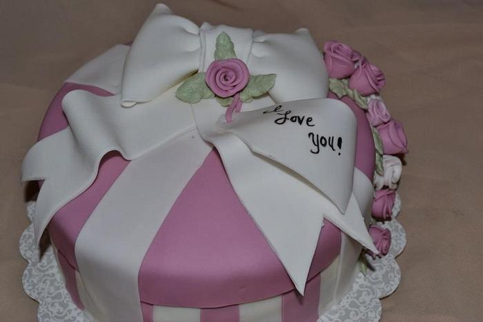 Valentine's Gift box cake 2012