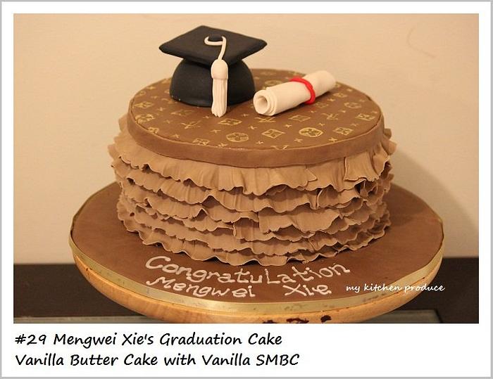 LV Graduation Cake