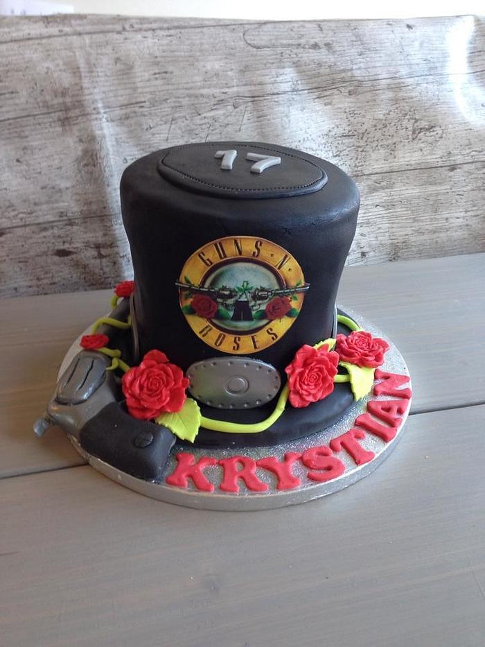 Slash Hat Birthday Cake