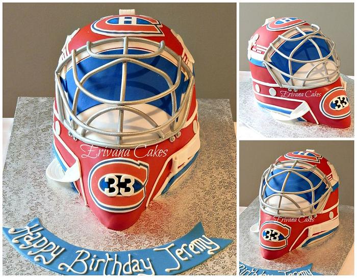 Patrick Roy Goalie Mask cake