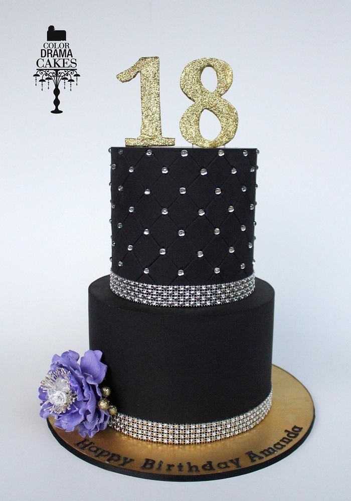 Black and Bling for a 18th birthday 