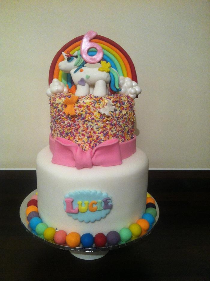 My Little Pony Rainbow Cake 