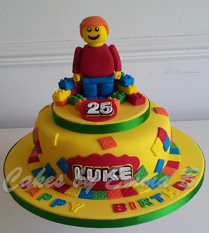 Lego Themed Birthday Cake