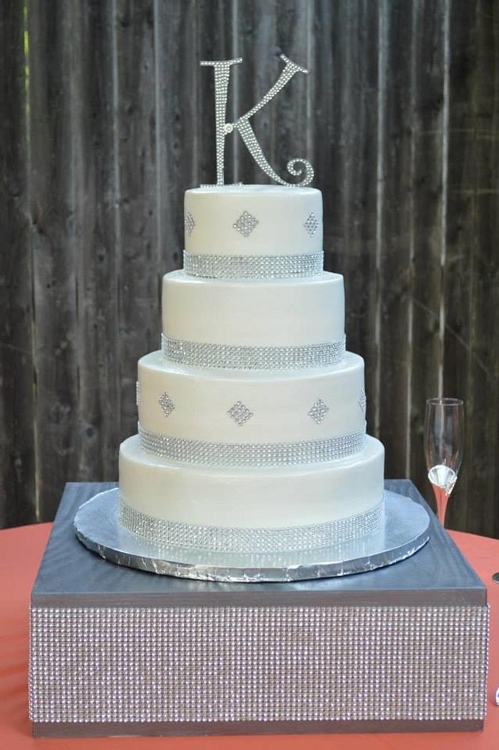 Diamond Wedding cake
