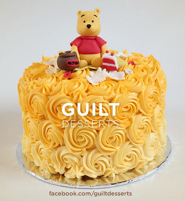Pooh Rose Ombre Cake