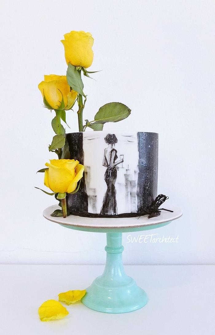 Handpainted cake