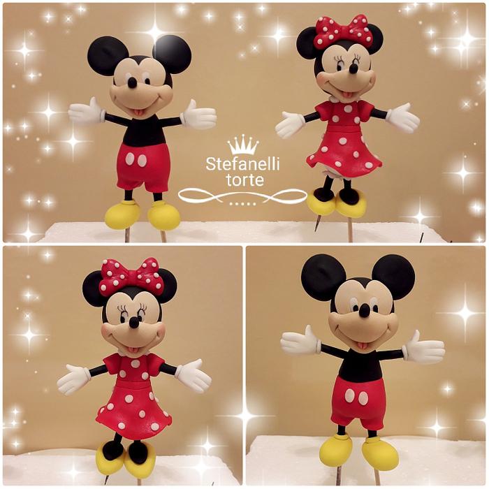 Mickey and Minnie cake topper