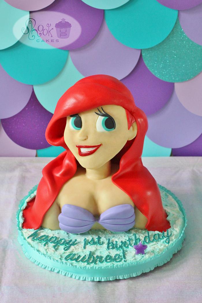 Ariel Bust Cake!