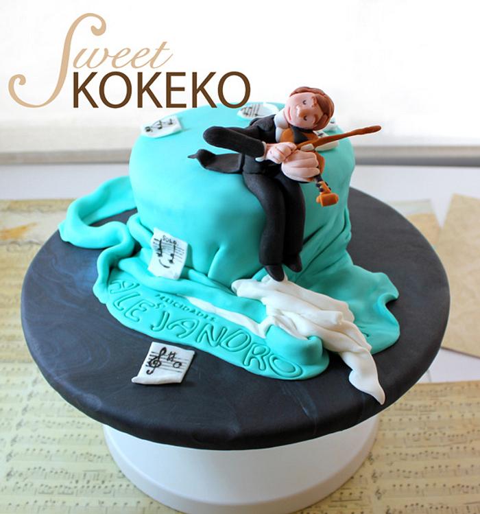 Violinist Cake