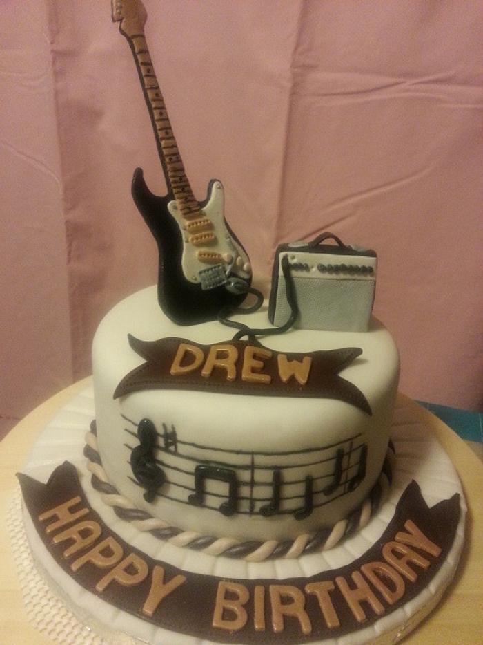 Guitar cake for my son-in-law