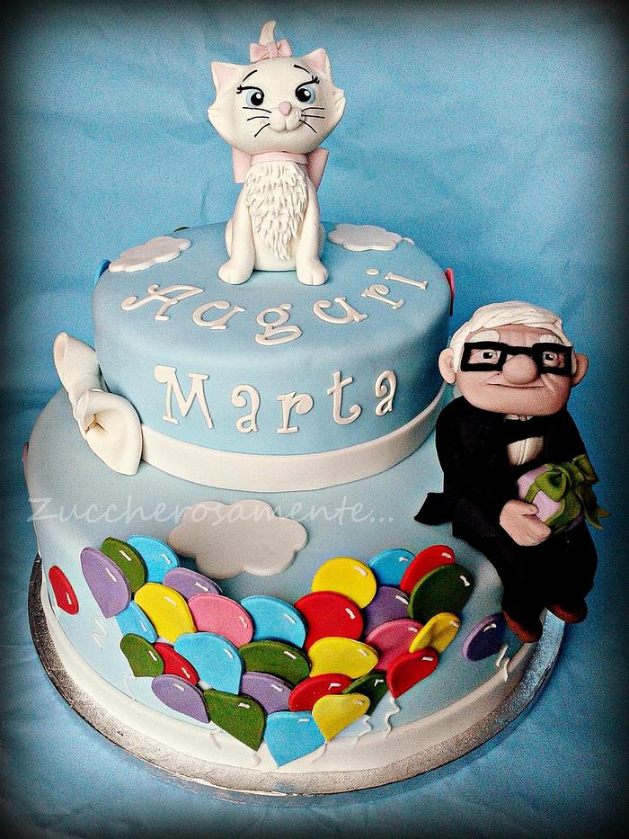 Up & the Aristocats cake