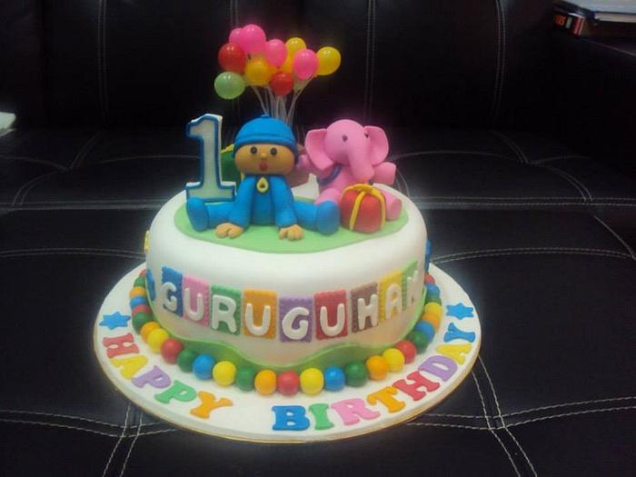 Pororo Theme Cake