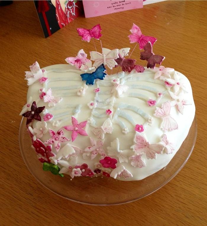 Butterfly cake. 