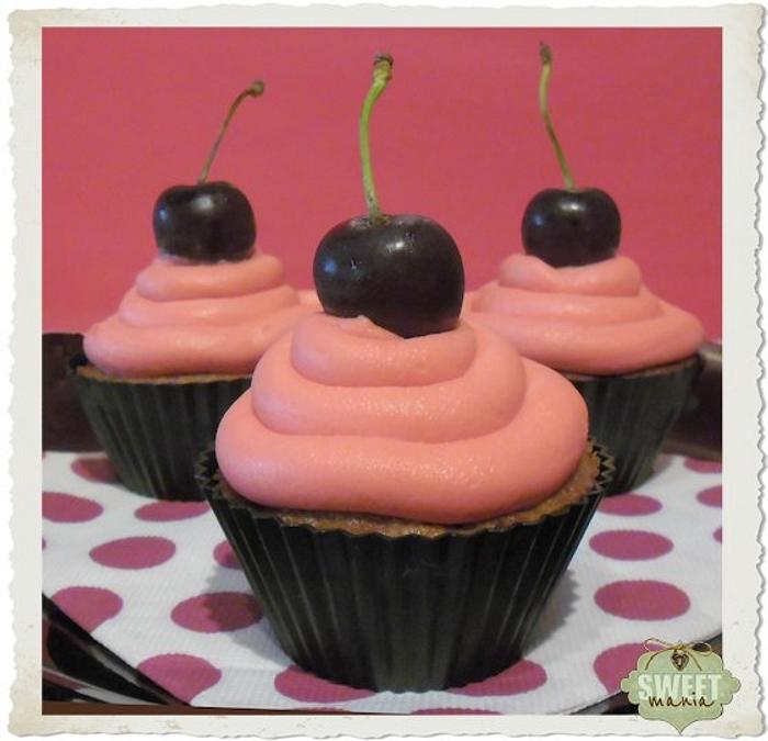 Cherry cupcakes