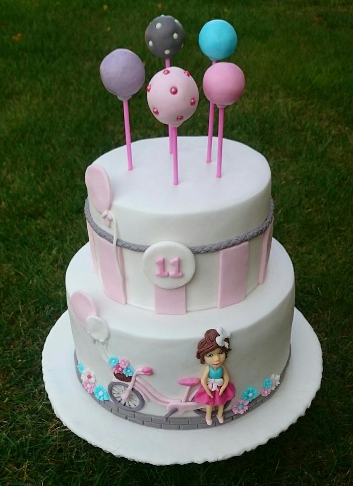 Birthday cake for girl