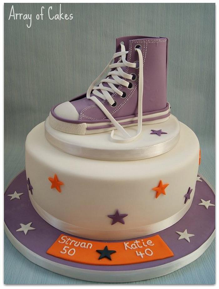Converse Trainer Birthday Cake - Decorated Cake by Emma - CakesDecor