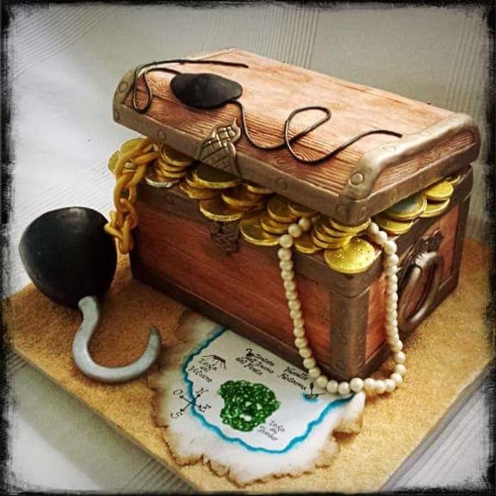 Treasure chest cake 