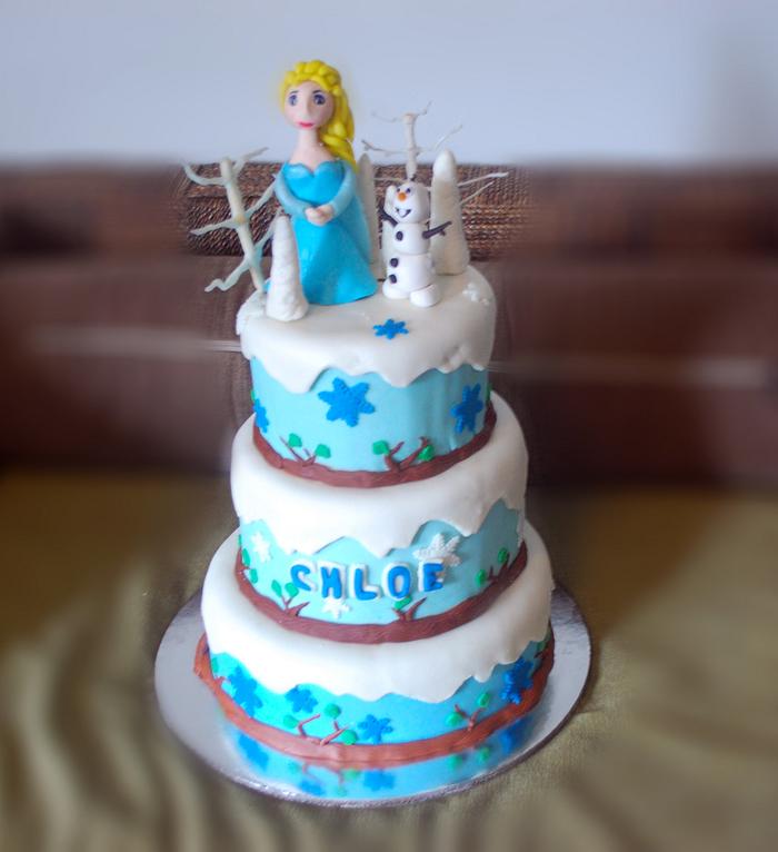 My first Frozen Cake