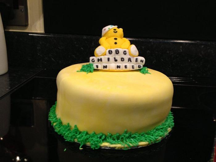Children in Need 'Pudsey' Charity Fundraiser Cake