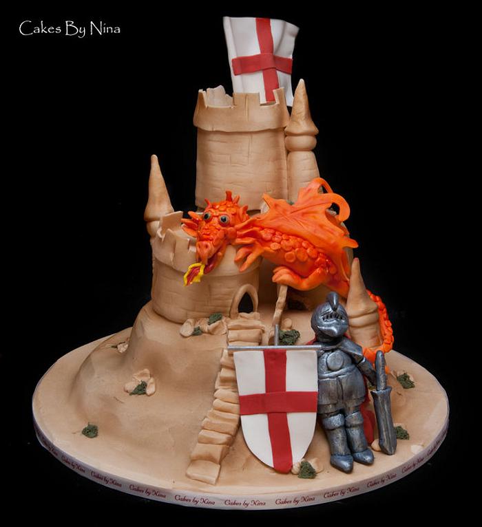 St Georges Day Dragon and Knight