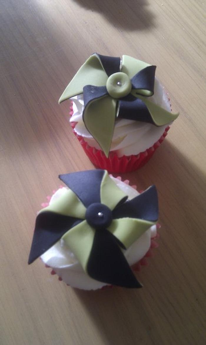 Pinwheel Cupcakes