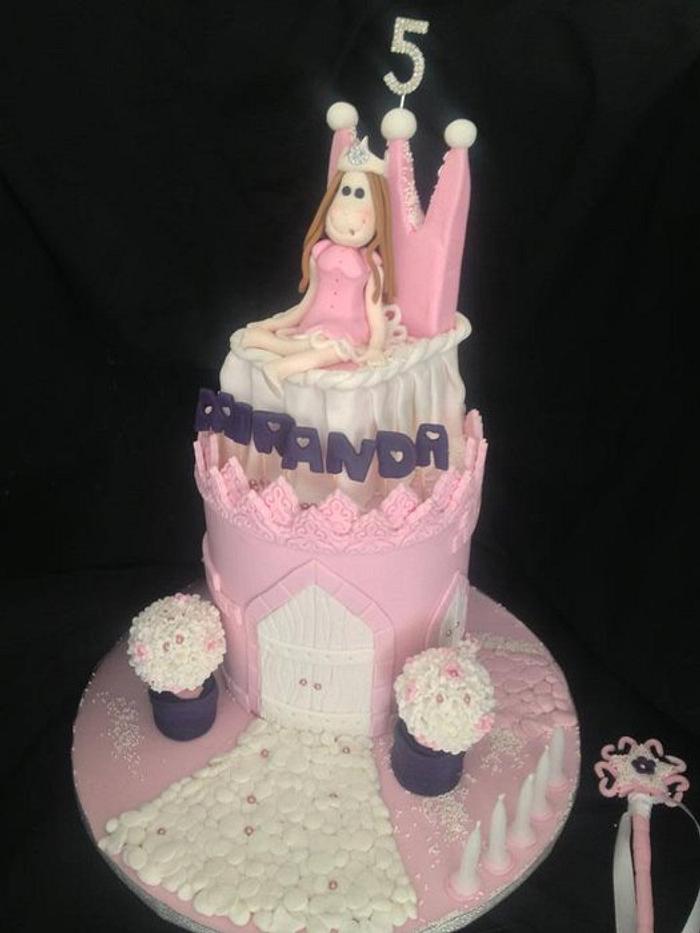 Princess Miranda Castle Cake