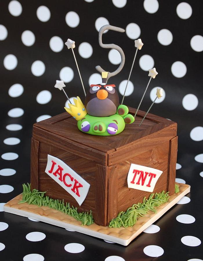 Angry Birds Mini Cake