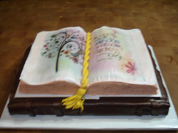 Bible/Book Cake
