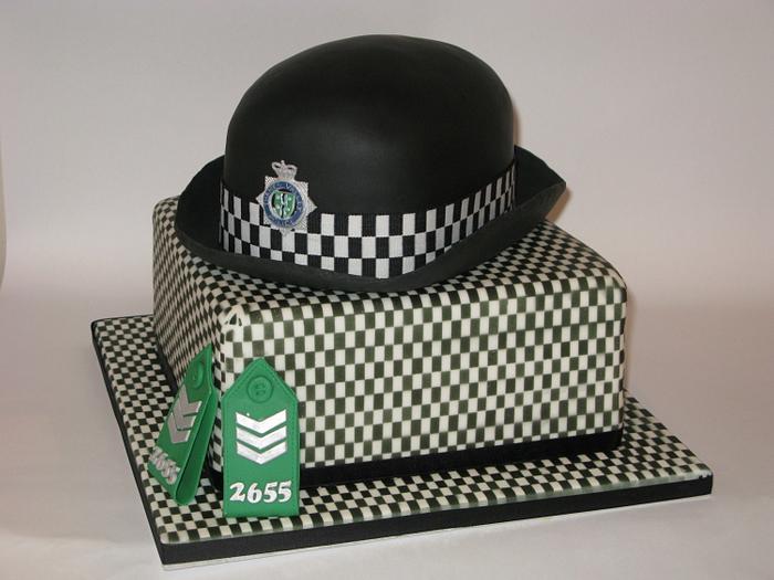 Police Hat Cake