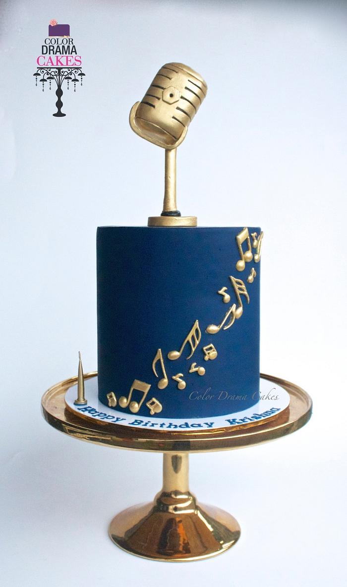 Music themed cake 