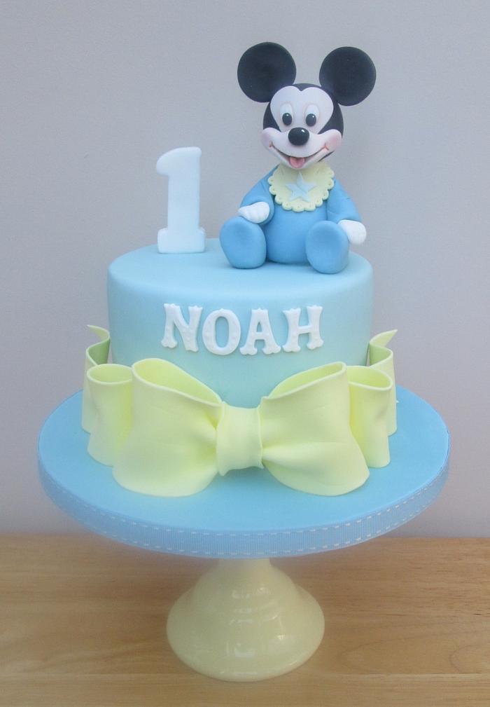 Mickey Mouse - Baby's First Birthday Cake