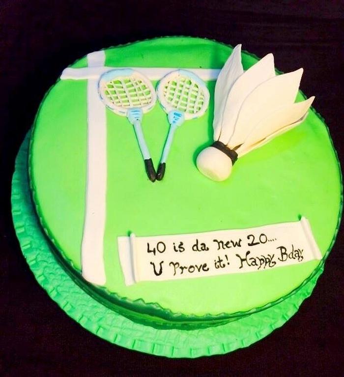 Badminton cake