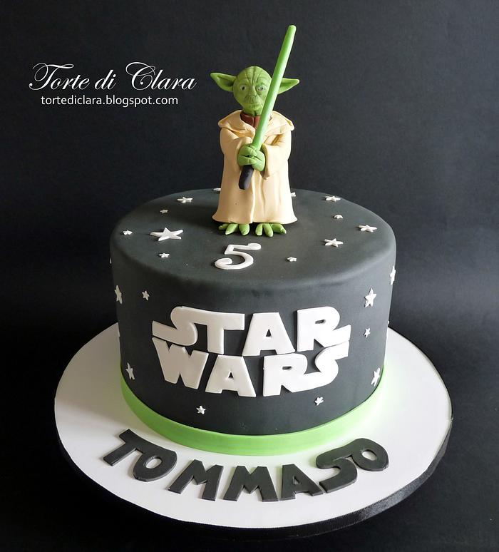 Yoda Star Wars cake