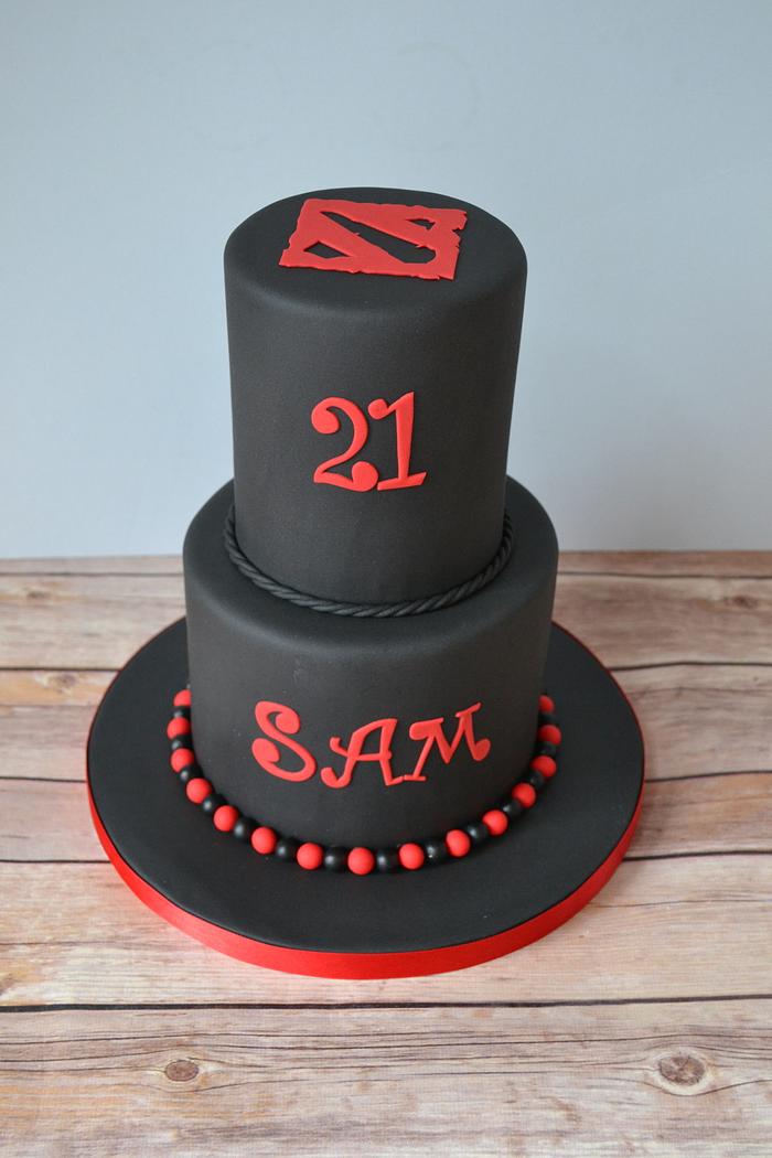 Dota 2 themed cake