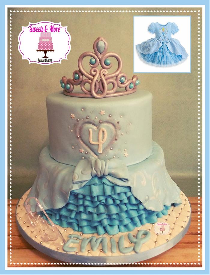 cinderella dress cake