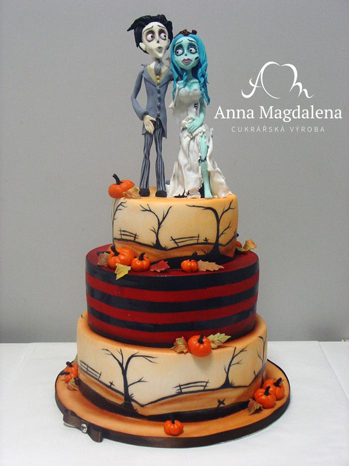 Corpse Bride wedding cake