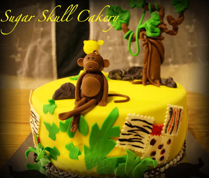 Safari Themed Baby Shower Cake III