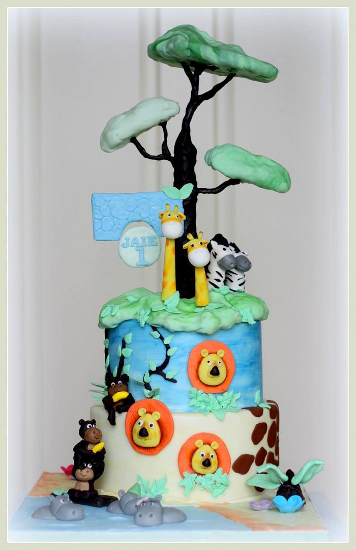 Jungle cake for a little man..
